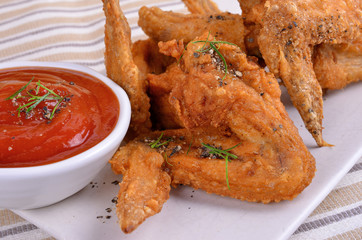 Fried chicken wings