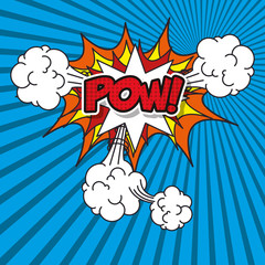 explosion pop art style vector illustration design
