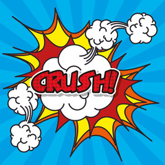 explosion pop art style vector illustration design