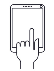 tablet device isolated icon vector illustration design