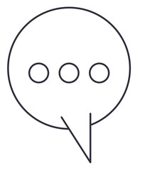 speech bubble message isolated icon vector illustration design