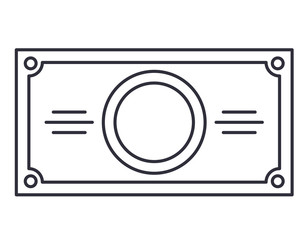 bill money dollar isolated icon vector illustration design