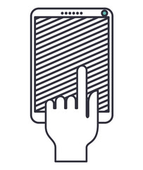 tablet device isolated icon vector illustration design