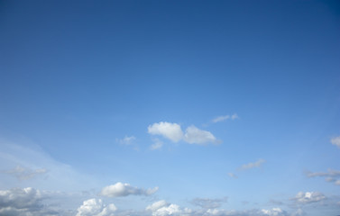 clouds on sky in the evening