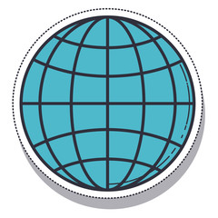 planet earth sphere isolated icon vector illustration design