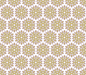 stylized floral textile pattern