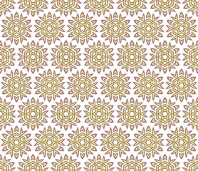 Deurstickers stylized floral textile pattern © Jozef Jankola