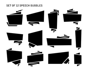 Abstract banners set isolated on the background