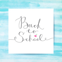 back to school lettering