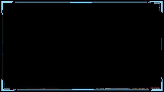 Digital video holder . frame with alpha channel. Futuristic design