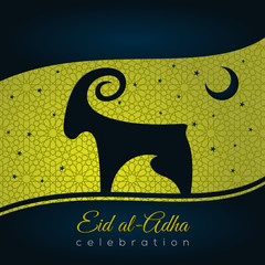 Eid al-Adha background, Arabic ornament, Islamic pattern