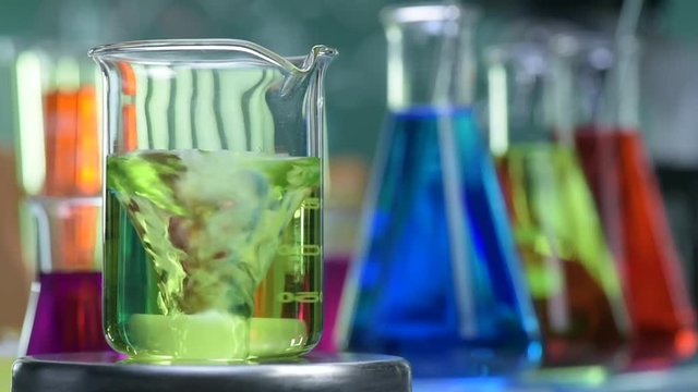 Laboratory, Modifying color in magnetic agitator