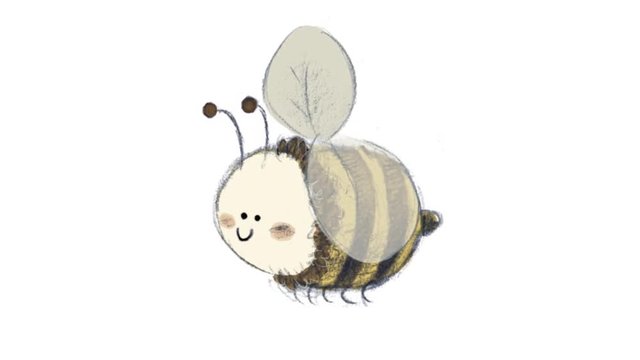 ilustracion de abeja para ni&ntilde;os animacion