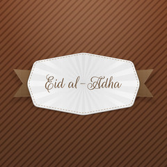 Eid al-Adha Tag with Text