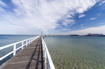 Curved pier port melb