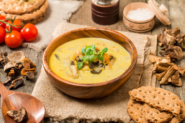 Cream of mushroom soup