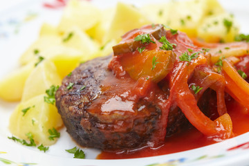 potato with cutlet