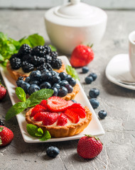 Fresh homemade berrie tarts