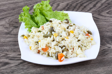 Rice with vegetables