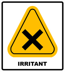 Obraz premium vector irritant sign
