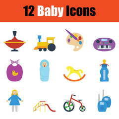 Baby icon set
