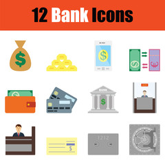 Bank icon set