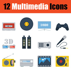 Multimedia  icon set