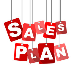 sales plan, red vector sales plan, flat vector sales plan, background sales plan