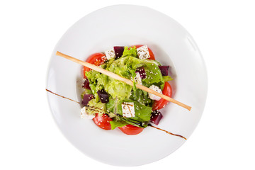 salad with feta and beet