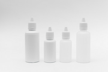 plastic bottle on white background