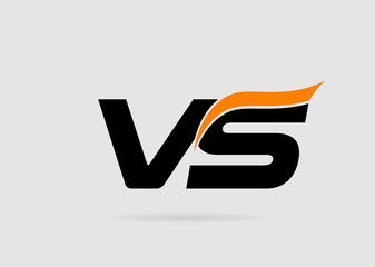 V and S logo vector. logotype template
