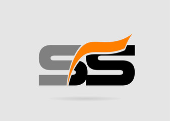S and S logo vector. logotype template
