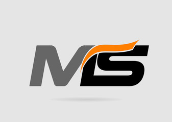 M and S logo vector. logotype template
