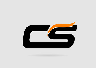 C and S logo vector. logotype template
