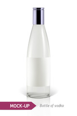 Mockup vodka bottle