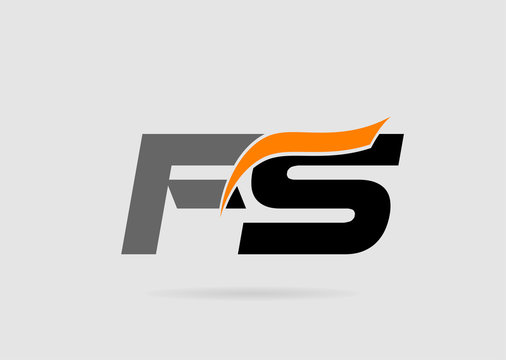 F and S logo vector. logotype template
