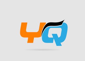 YQ initial overlapping letter logo

