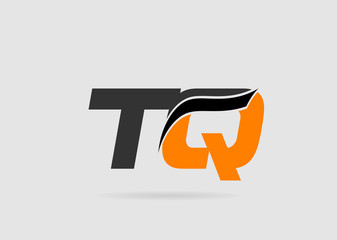 TQ initial overlapping letter logo

