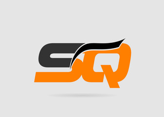SQ initial overlapping letter logo
