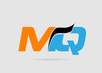MQ initial overlapping letter logo
