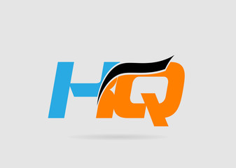 HQ initial overlapping letter logo
