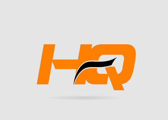 HQ initial overlapping letter logo
