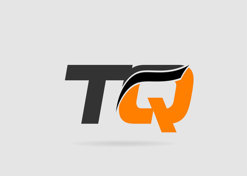 TQ initial overlapping letter logo
