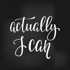 Actually I can quote typography