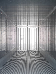 inside container for Carrie product and transportation to customer