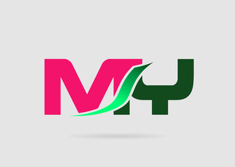 Letter M and Y logo vector
