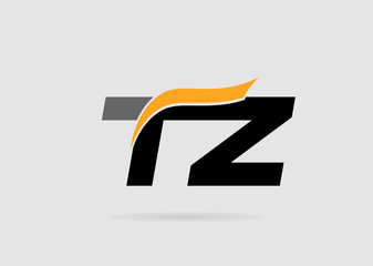 Letter T and Z logo template
