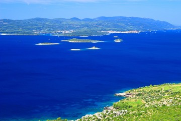 Peljesac peninsula and Korcula island in Croatia