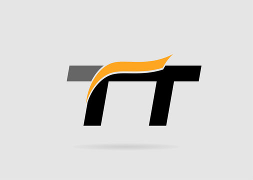 Letter T and T logo template
