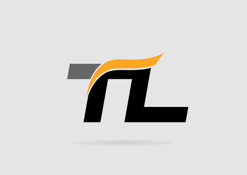 Letter T and L logo template
